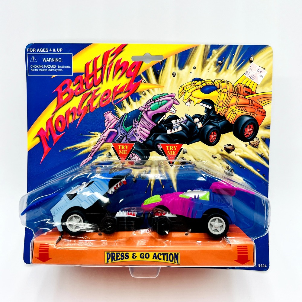 Battling Monsters Press & Go Action race cars Toy Concepts Sealed Battle Toy